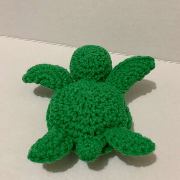 Nursery Decor Playroom Decor Stuffed Handmade Crocheted Sea Turtle - Picture 10 of 13